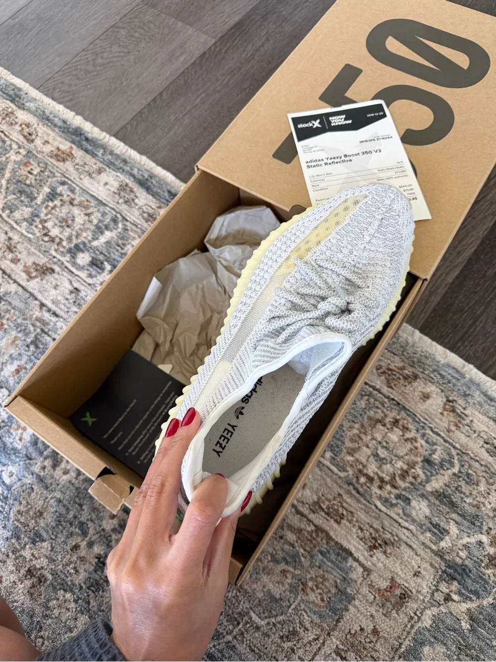 Adidas Yeezy Boost 350 V2 Static Reflective – Men’s Size 10.5 – Authentic